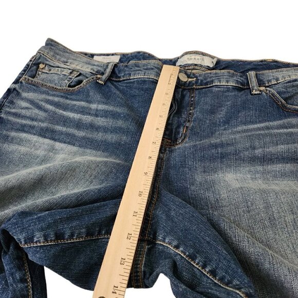 Torrid Skinny Jeans 26 Plus Womens Blue High-Rise Medium Wash Stretch NWOT - Picture 13 of 14